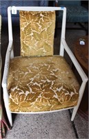 Metal Frame Gold Cushion Chair