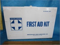 White Cross First Aid Kit with supplies