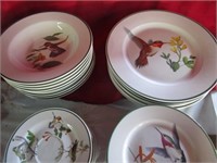 Hummingbird dinner set; with mugs by National Wild