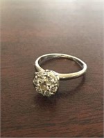 14k 7 Diamond Lady's Cluster Ring