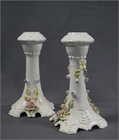 Vintage Antonio Zen Ceramic Candle Sticks Signed