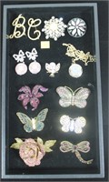 Lot, rhinestone and other costume jewelry