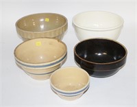 Lot, 5 mixing bowls