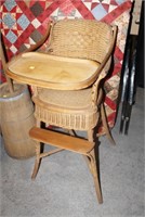 Wicker high chair