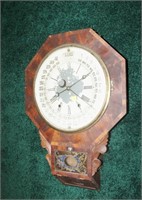 Galusha Maurenville patented wall calendar clock