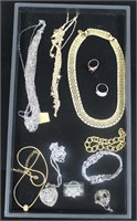 Lot, costume jewelry necklaces, bracelets,