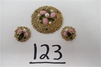 SARAH COVENTRY PIN & CLIP EARRING SET