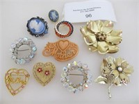 LOT OF MISC. VINTAGE BROOCHES