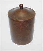 Roycroft bronze humidor, 7.5" H