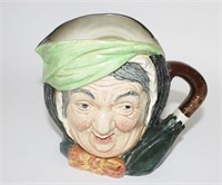 Royal Doulton "Sairey Gamp" character jug, 6.5"