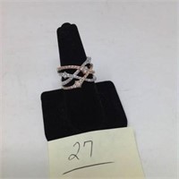 14K/ROSE GOLD, & DIAMOND SIZE 8 RING