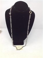 DAVID YURMAN 18K & STERLING 32" NECKLACE