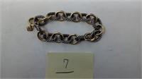 DAVID YURMAN 18K & STERLING 7" BRACELET