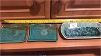 Lot of 3 Pottery plates