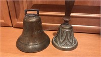 3 1/2” Cowbell and 5 1/2 “ Attendant Bell