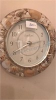 FirsTime Seashell clock 7 1/2 inches