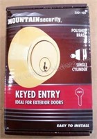 Mountain Security Keyed Entry w/Keys, Polished Bra