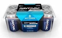 Rayovac High Energy Alkaline D Batteries, 8ct