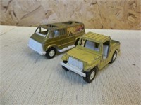 Vintage Tootsie Toy Truck & Van