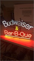 Budweiser and barbecue 30 x 19 1990 4 color