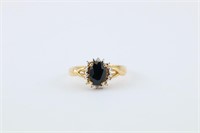 1/2 Carat Sapphire 10K Gold Ring