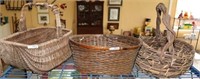COLLECTION OF 3 VTG BASKETS INC. SML GATHERING
