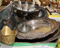 GRP METALWARE (MOSTLY SILVER PLATE), S&PS, BRASS