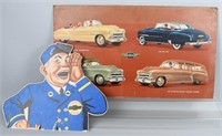 2- 1950s CHEVY DEALERSHIP SIGNS