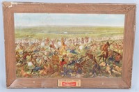 BUDWEISER CUSTER'S LAST STAND ADVERTISING SIGN