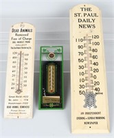 3- ADVERTISING THERMOMETERS