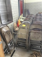 (138) Metal Chairs