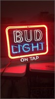 Bud Light on tap 34 x 24 1982