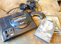Sega Genesis 16-bit Console w Controller & 2 Games