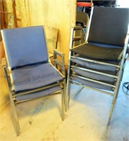 Stacking Arm Chairs x6