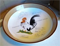 Country Rooster Serving Bowl