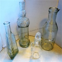 Glass Bottles X4