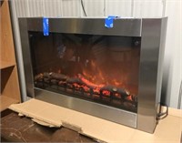 WALL MOUNT ELECTRIC FIREPLACE WORKS GOOD