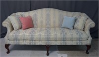 Bassett Queen Ann Style Camelback Sofa