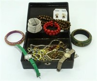 Jewelry Box Full of Vintage Things - Bracelets &