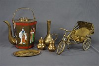Group of Brass Home Decor Collectibles