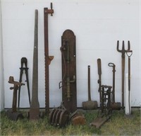 SOME OF A COLLECTION OF TOOLS FOR THE AUCTION
