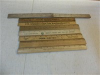 Old Wooden Rulers