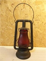 Vintage Dietz Monarch Lantern - Red Lens