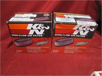 2 K & N Air Filters (see pic for part #)