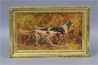 Early Painting On Board By F. Werner Dated 1904,