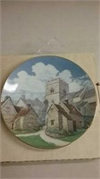 David winter plate collection, Cotswold village