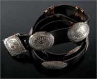 Navajo Second Phase Style Sterling Concho Belt