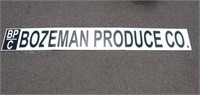 Bozeman Produce Company Advertising Sign