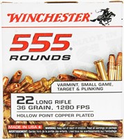 Winchester 555 Round Brick of .22 LR Hollow Point