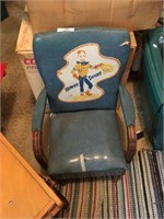 Howdy Doody Child's Chair & Toy Wagon